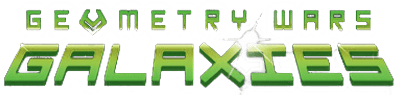Geometry Wars: Galaxies title screen for Wii